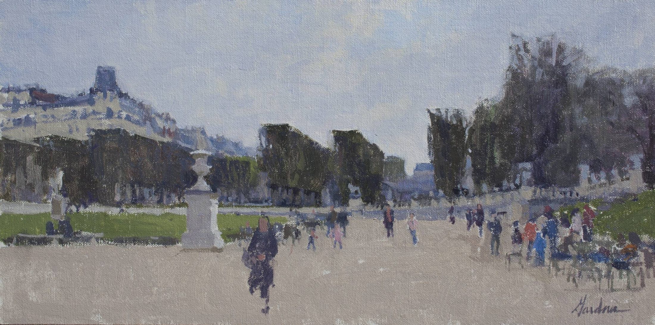 Jardin du Luxembourg painting by Frank Gardner