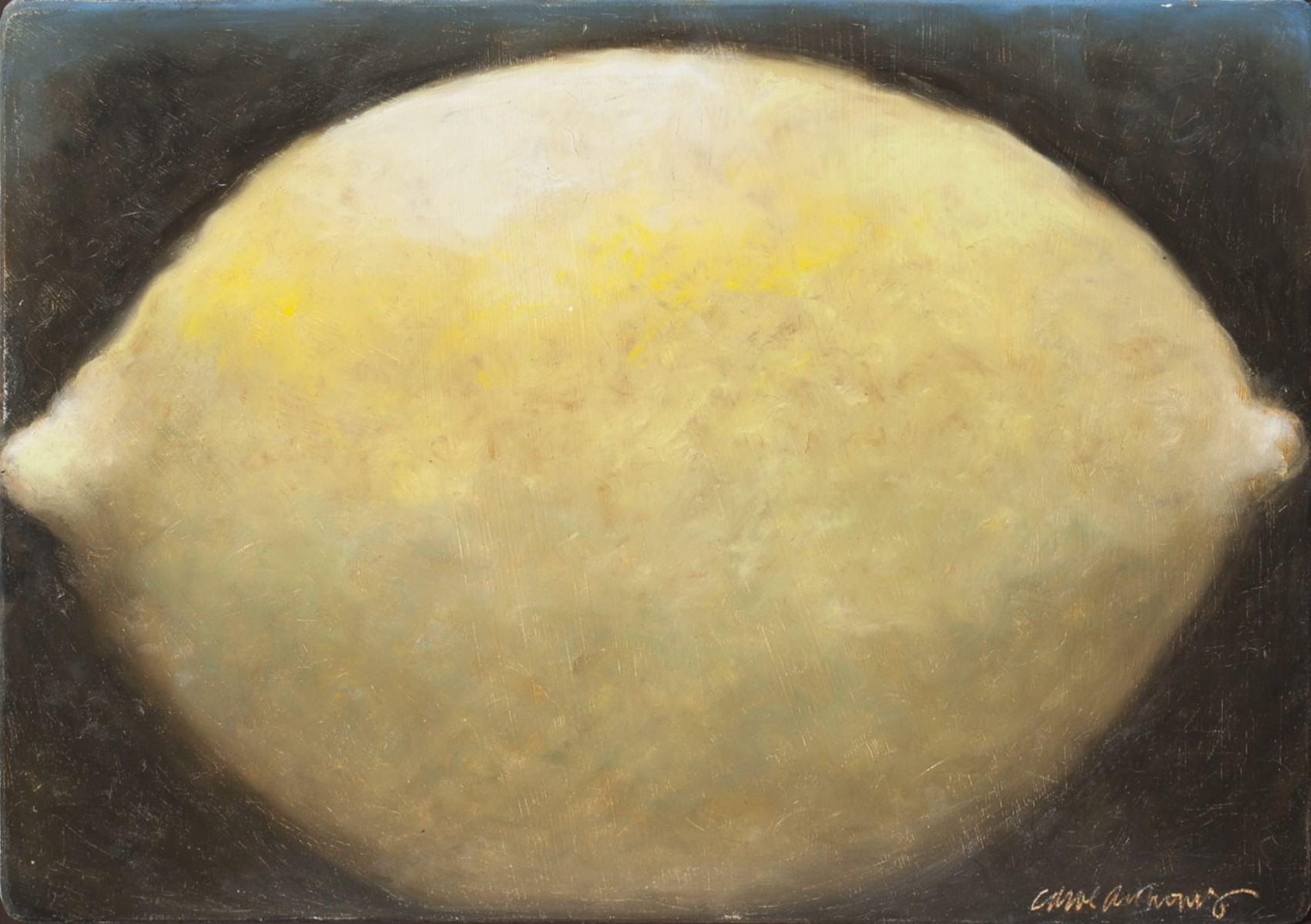 Lemon painting by Carol Anthony