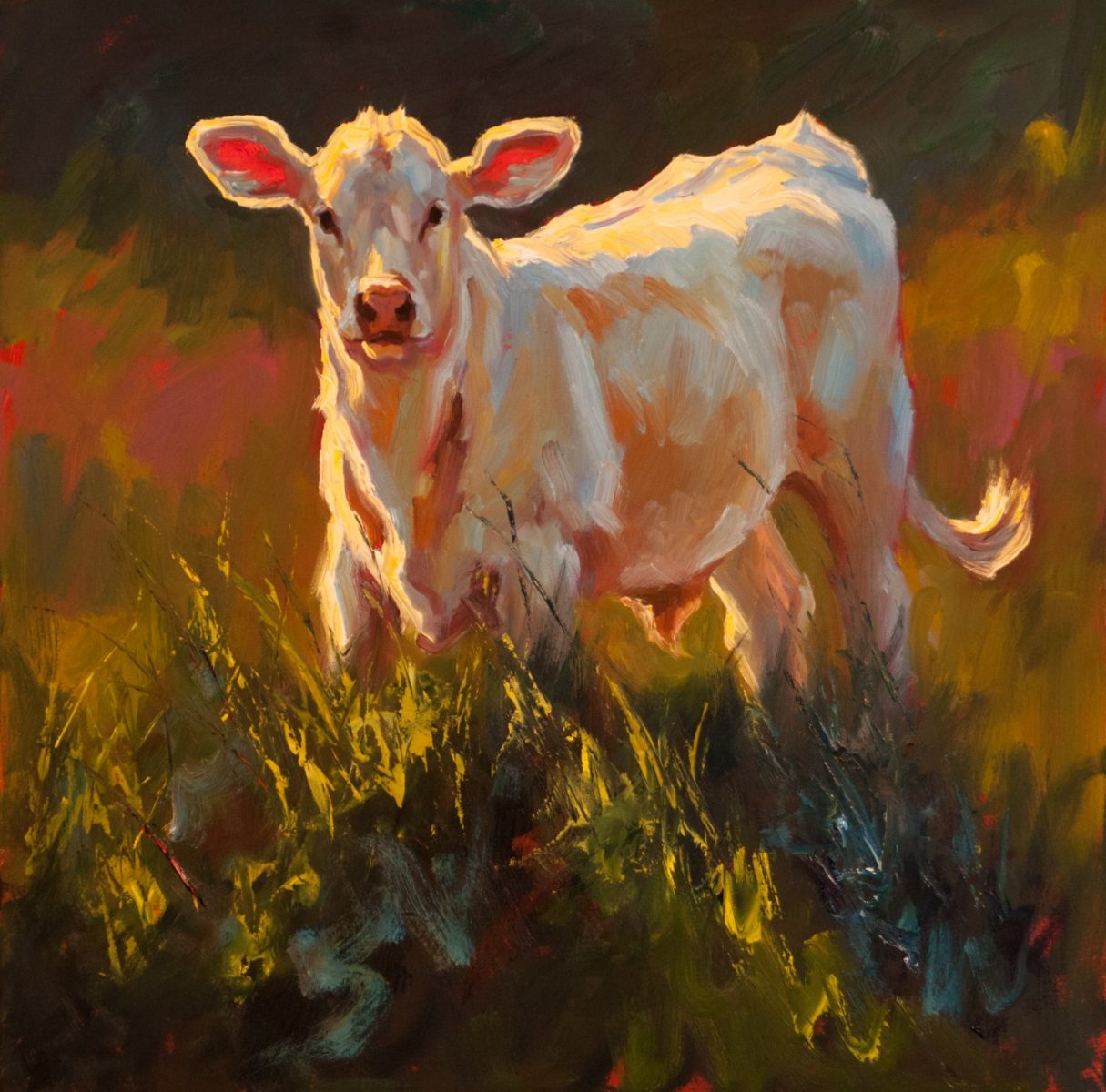 Calf Interrupted painting by Cheri Christensen