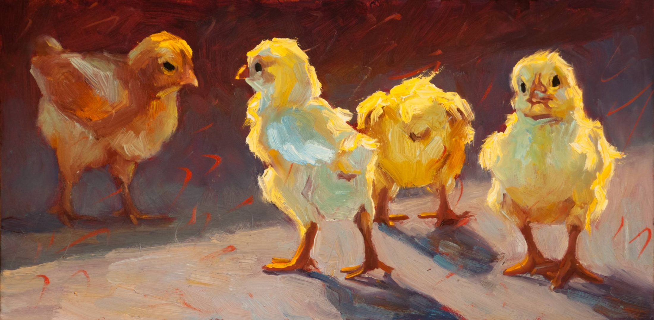 scattered chicks by Cheri Christensen