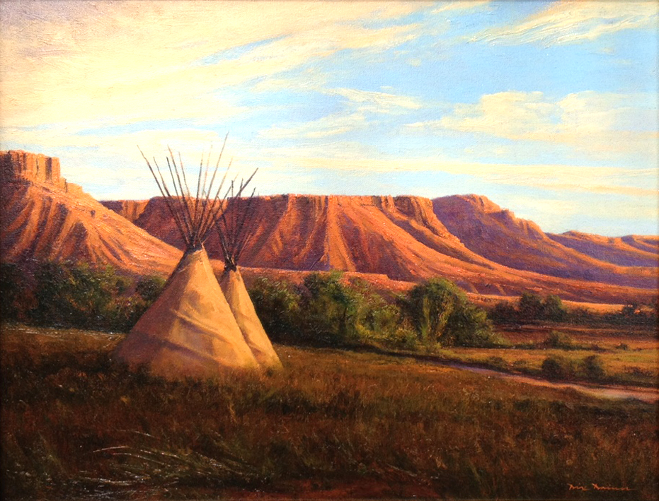 Dix Baines Oil Landscape Painting of the American Southwest