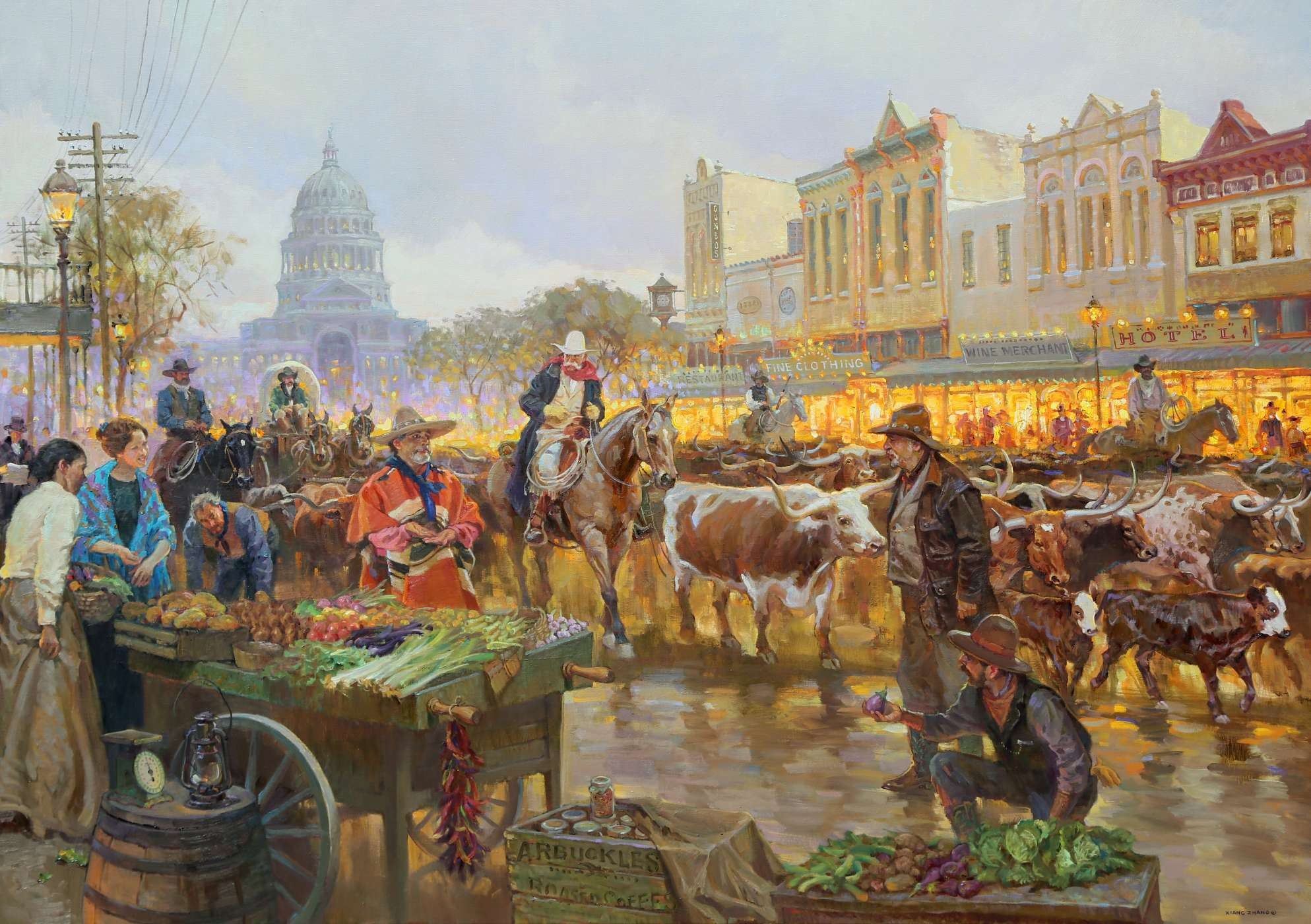Western Oil Paintings by Xiang Zhang