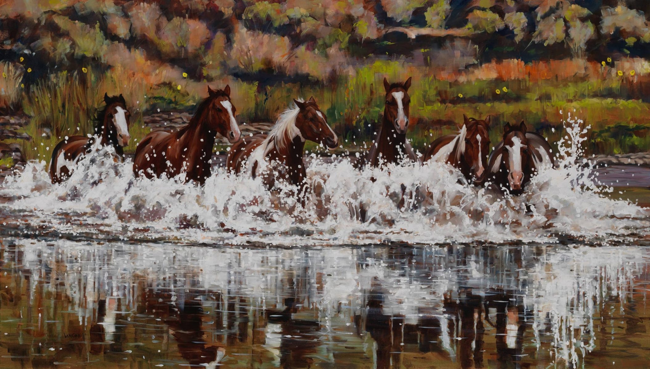 Explosive Horsepower painting by Paul Van Ginkel