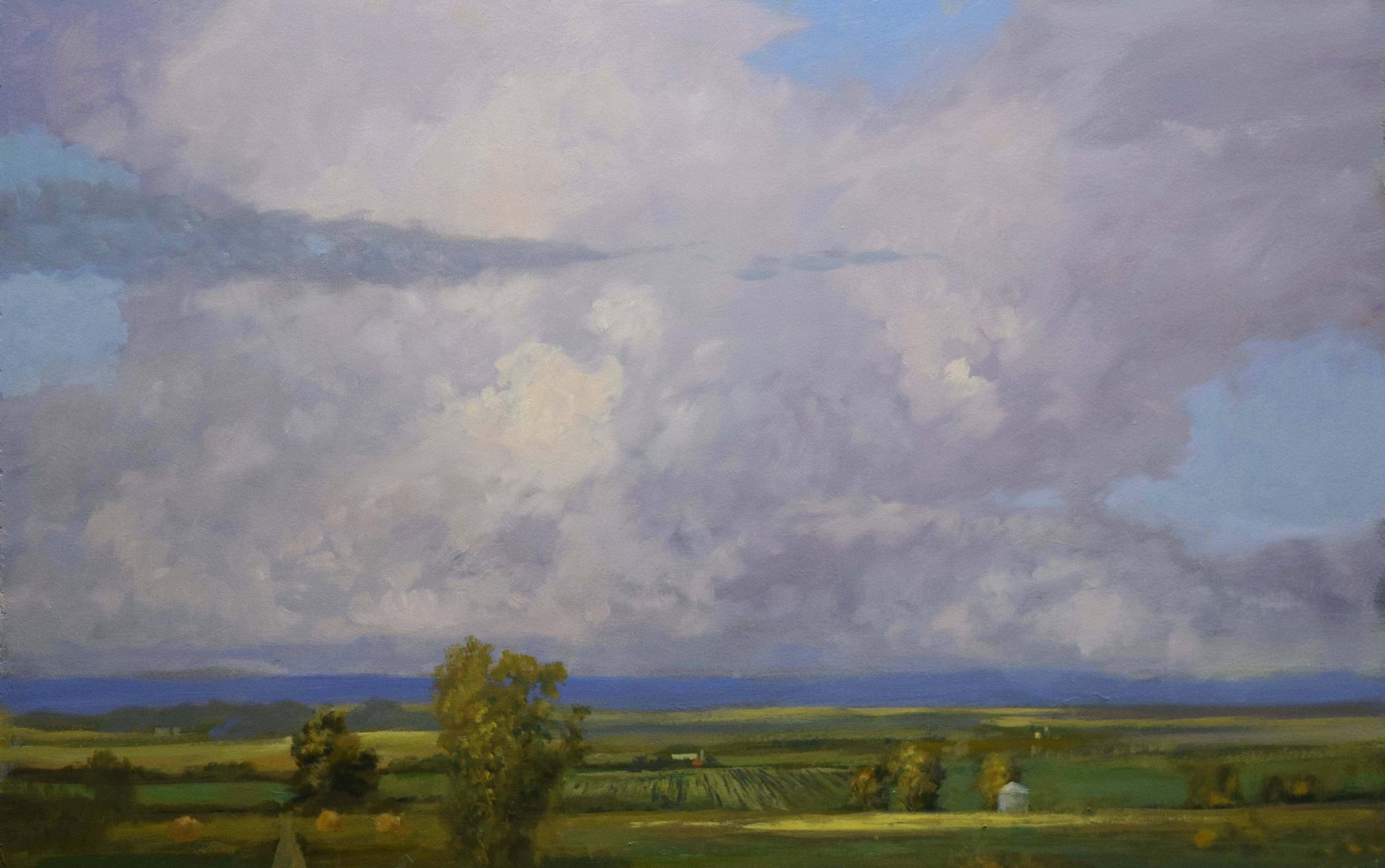 oil landscape painting by Raymond Knaub