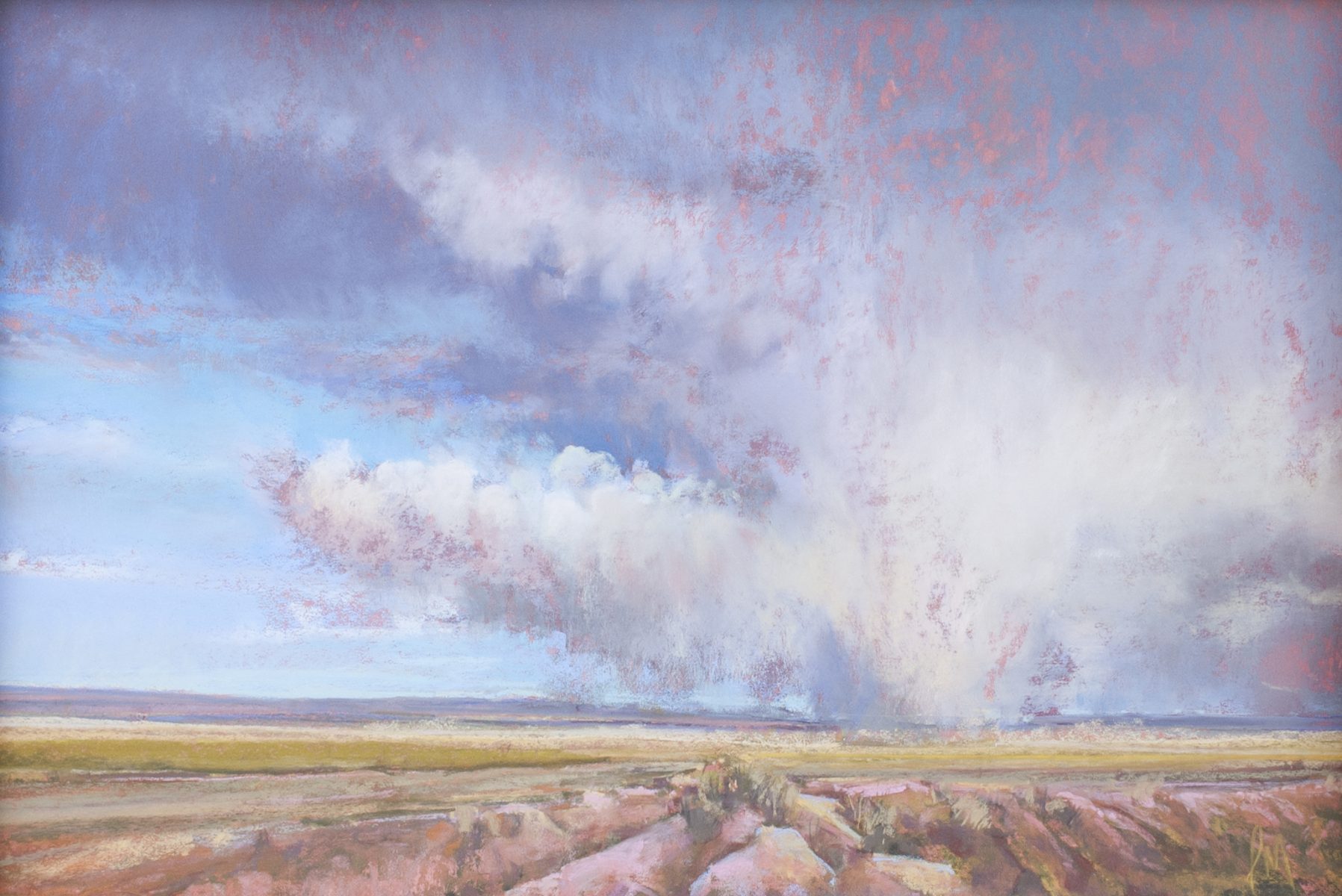 Study for Lea Country Dust Storm by Iva Morris