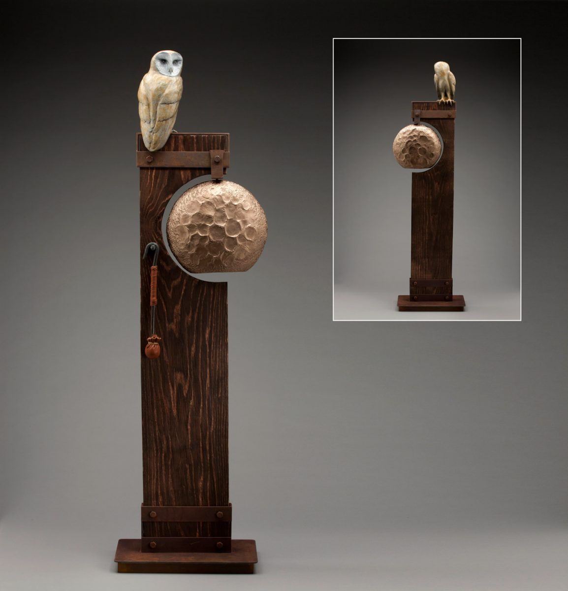 Wisdom Knocks bell with owl by JG Moore
