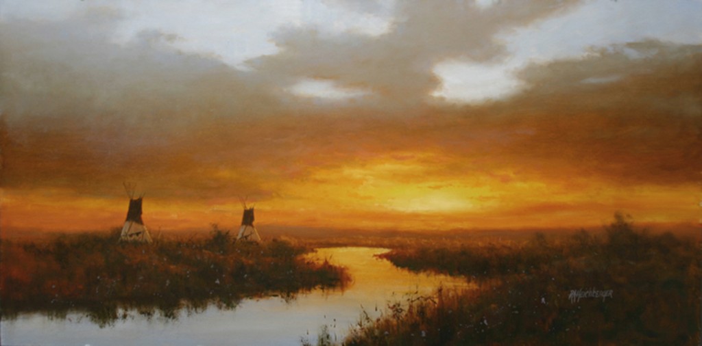 landscape oil painting by artist Dick Heichberger