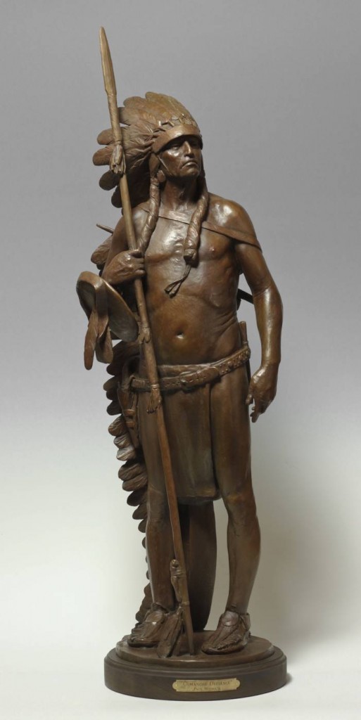 Native American Bronze sculpture by Paul Moore