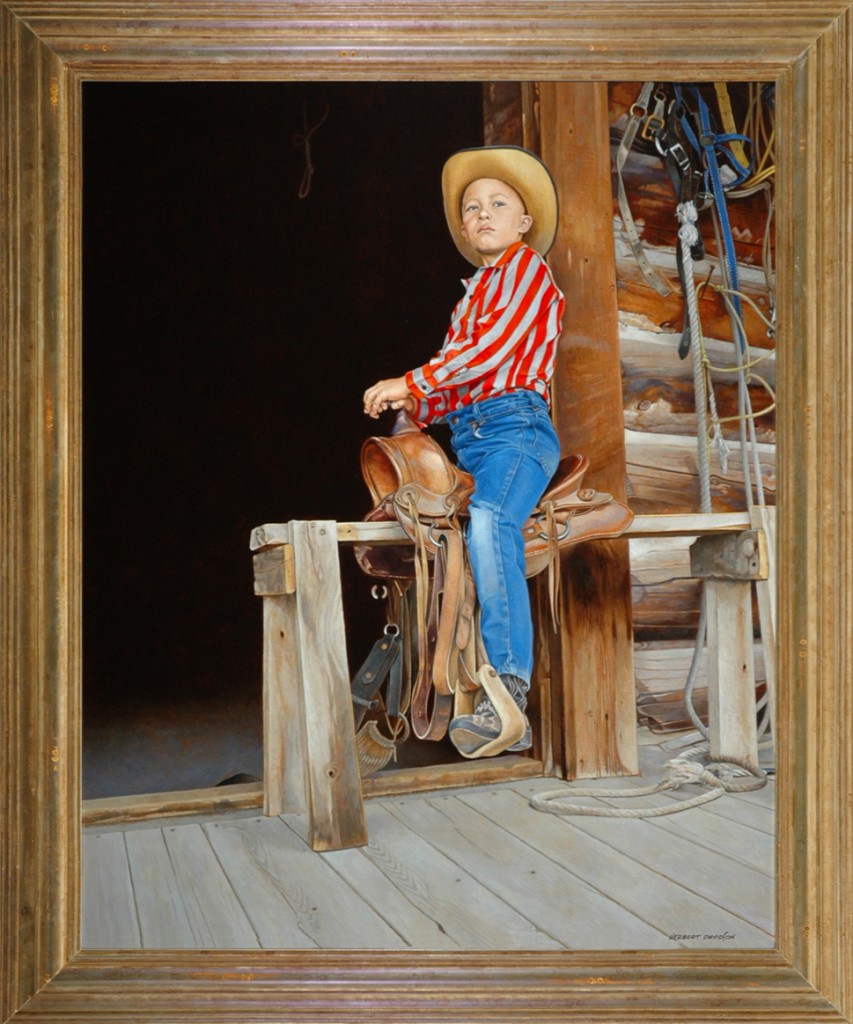 Herbert Davidson portrait painting