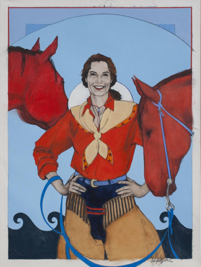 cowgirl painting by Donna Howell-Sickles