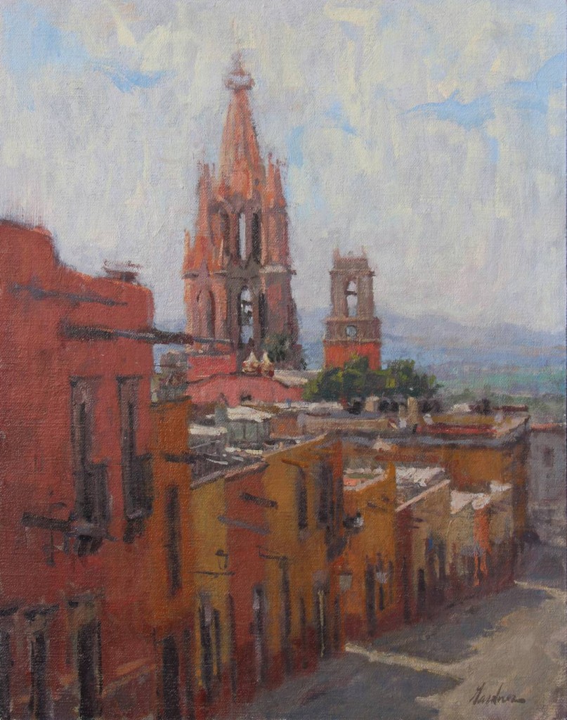 Mexican landscape painting by American artist Frank Gardner