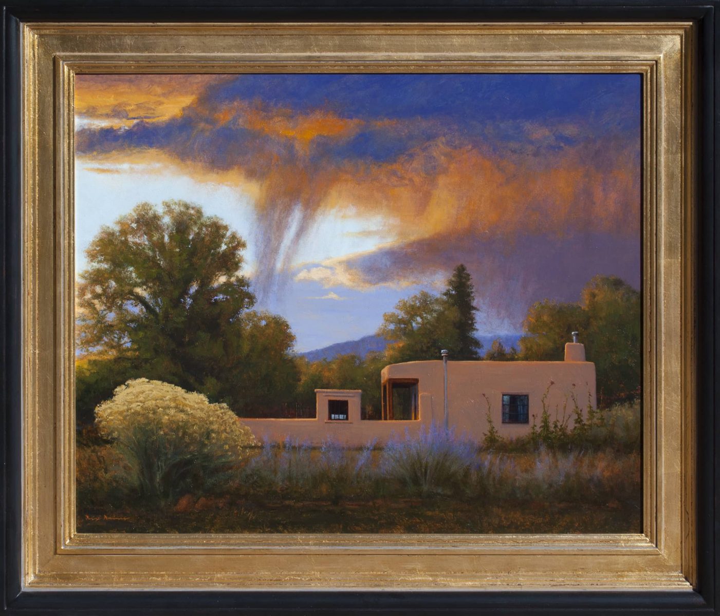 Adobe and Virga painting by Dix Baines