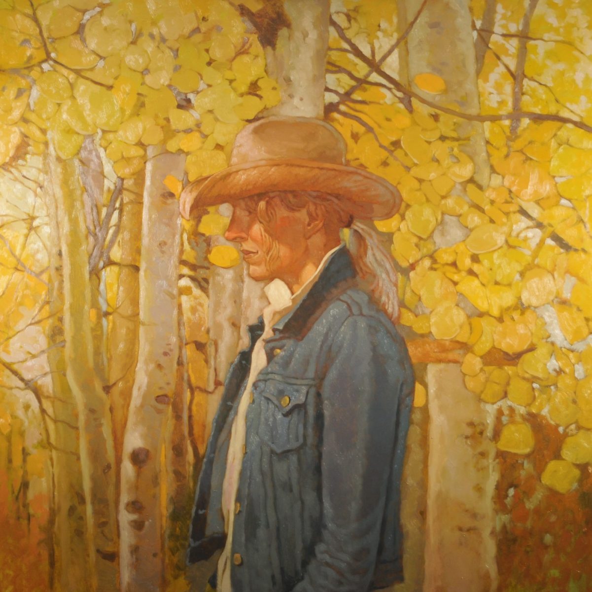 Among the Aspens painting by Joseph Lorusso