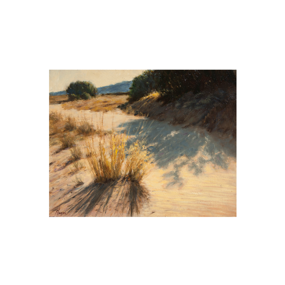 Arroyo Grass landscape painting by Peter Hagen