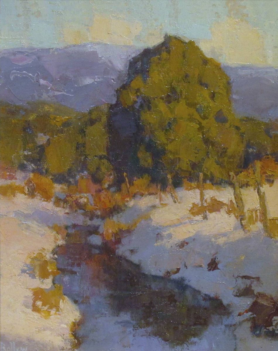 Early Spring Acequia by artist David Ballew