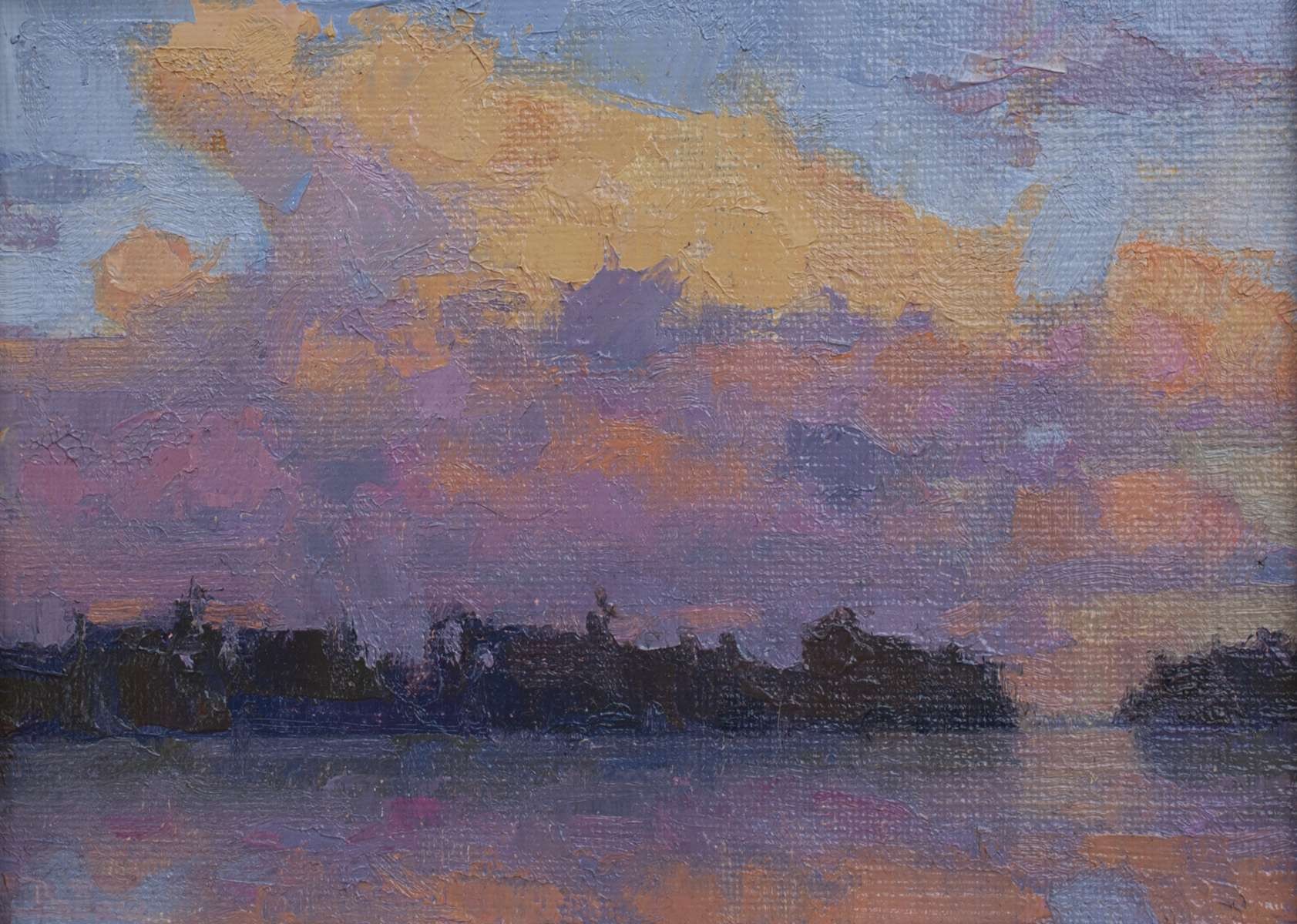 Evening Harbor by David Ballew