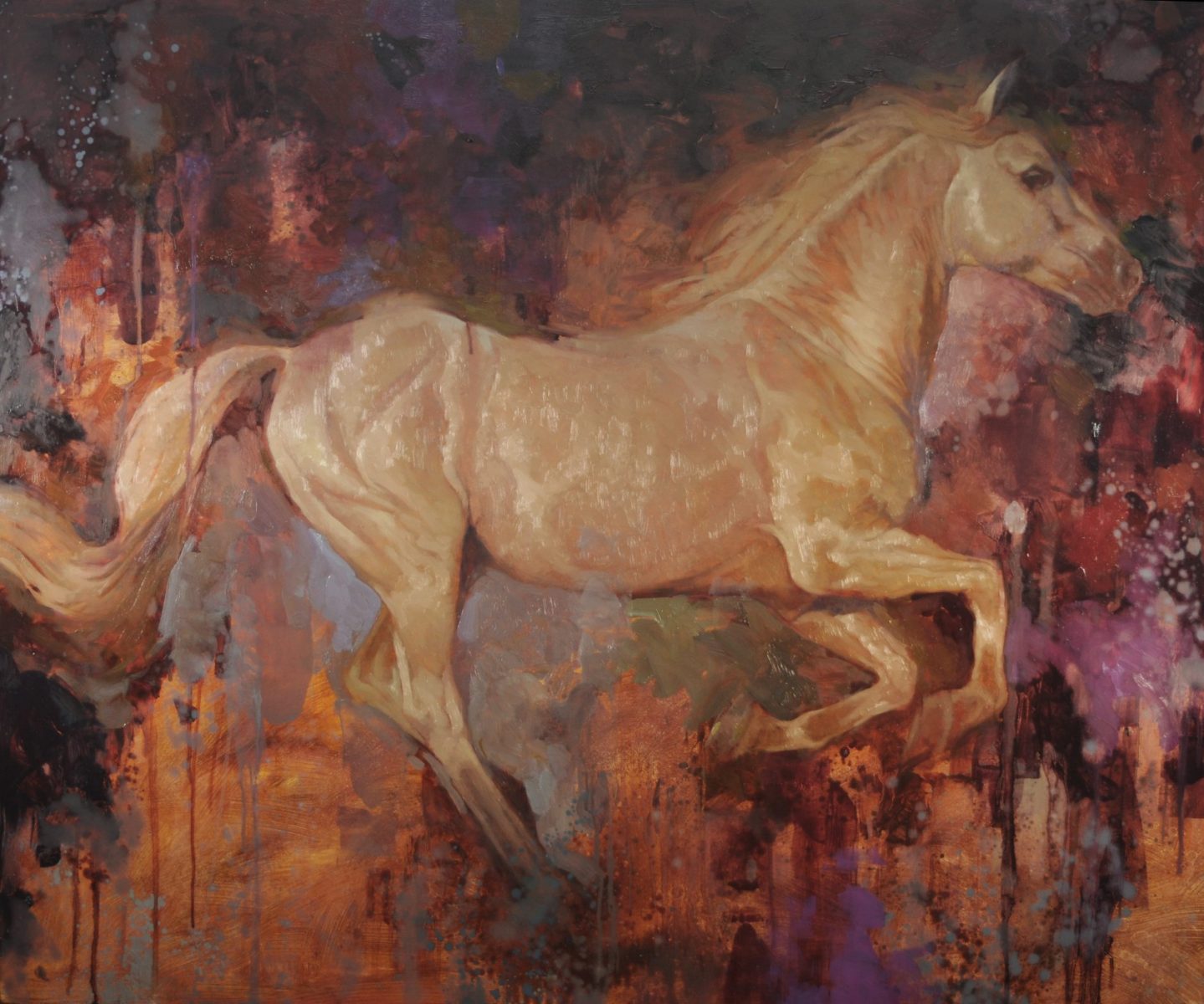 Fury painting of a horse by Joseph Lorusso