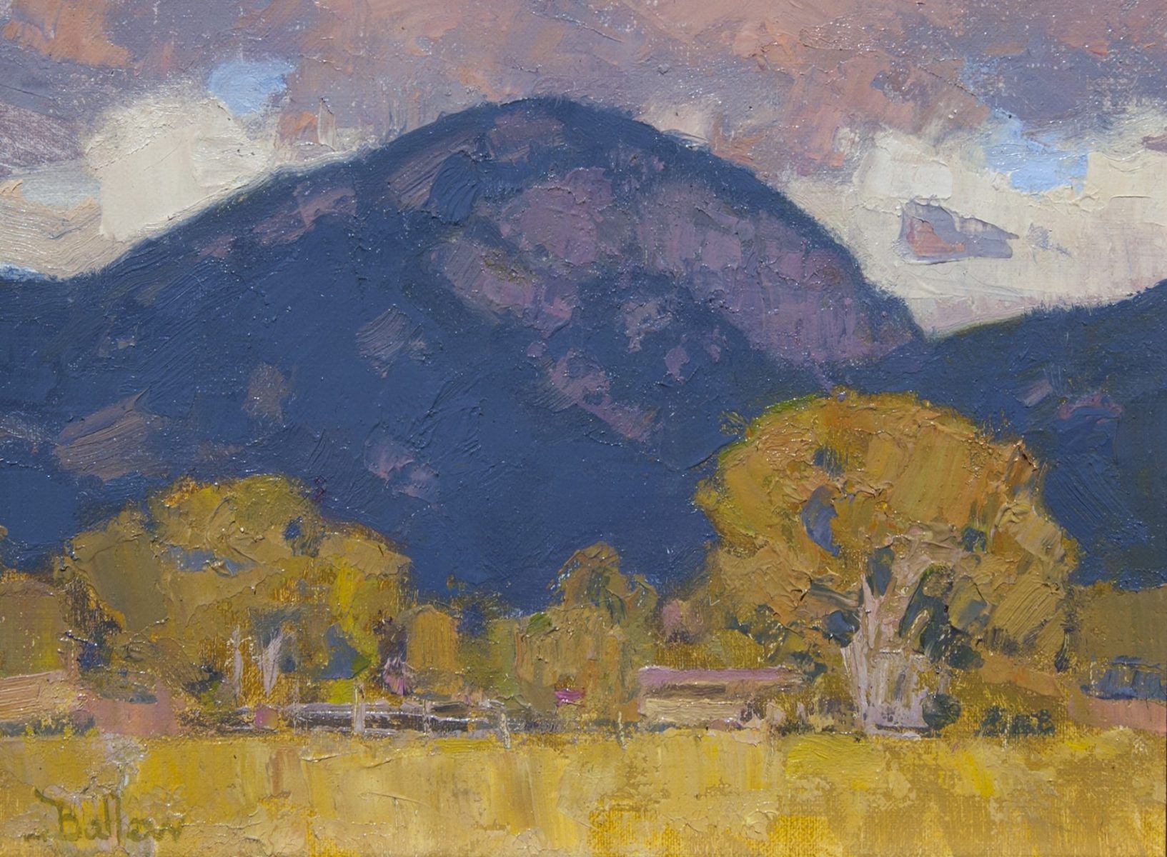 Lucero Peak in Shadow painting by David Ballew