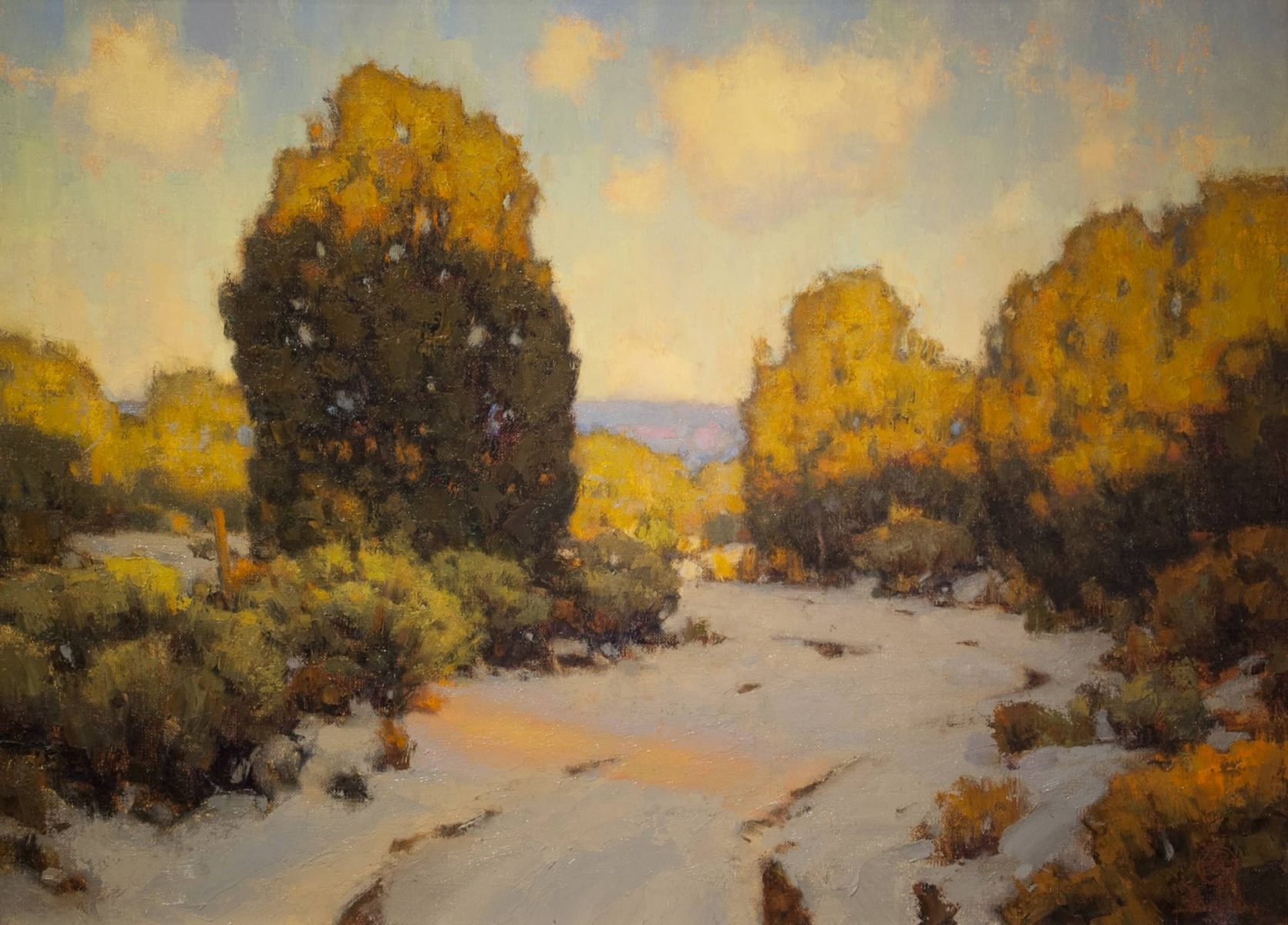 Landscape oil painting by David Ballew