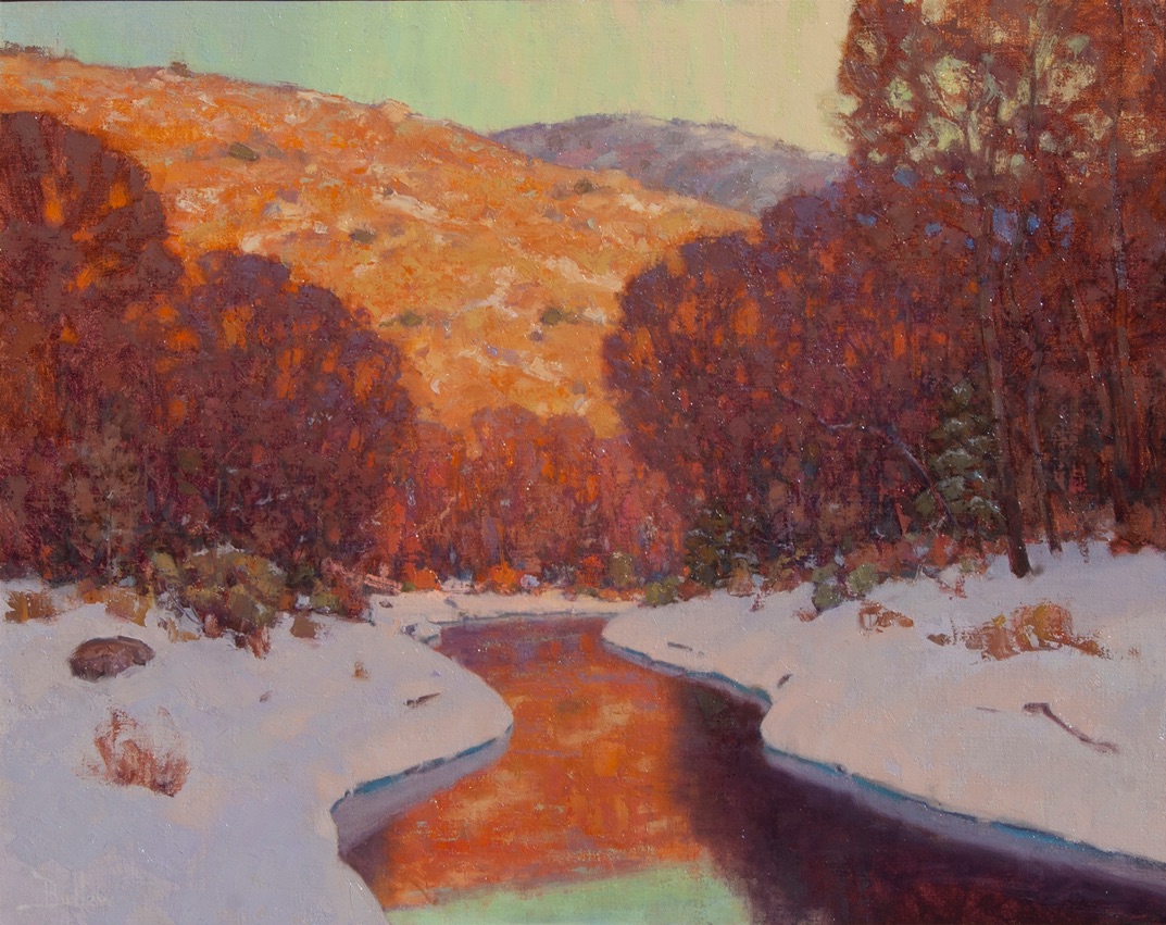 winter painting by David Ballew