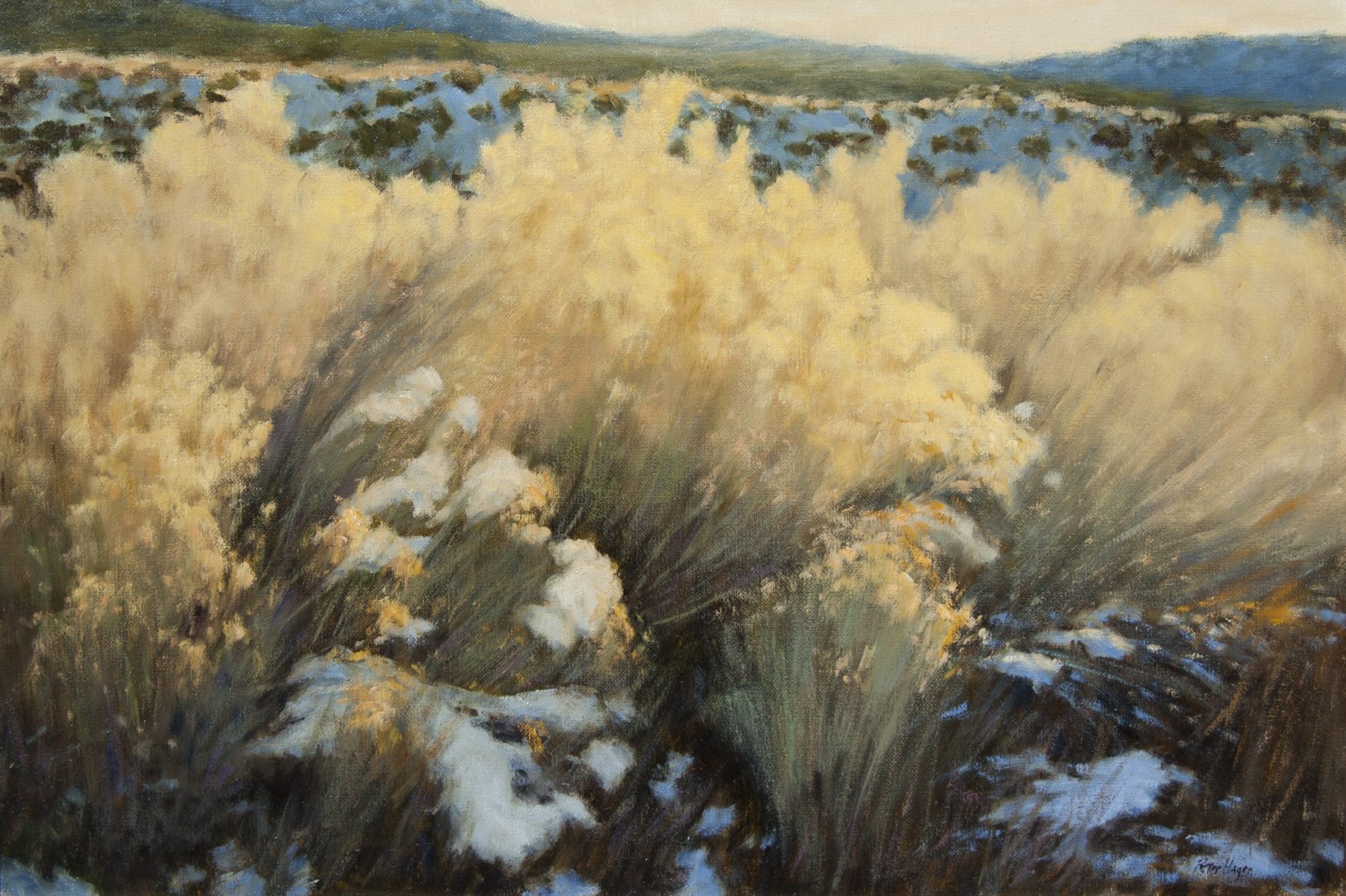 Winter Yellow painting by Peter Hagen