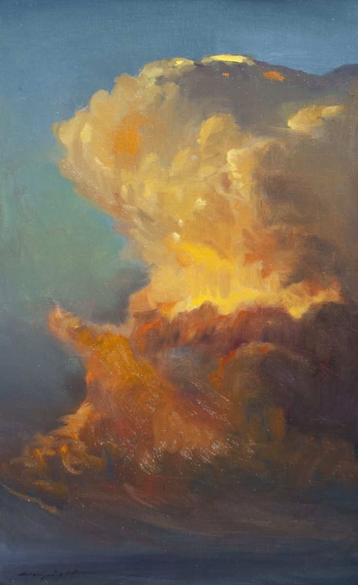Evening Thunderhead painting by Peter Campbell