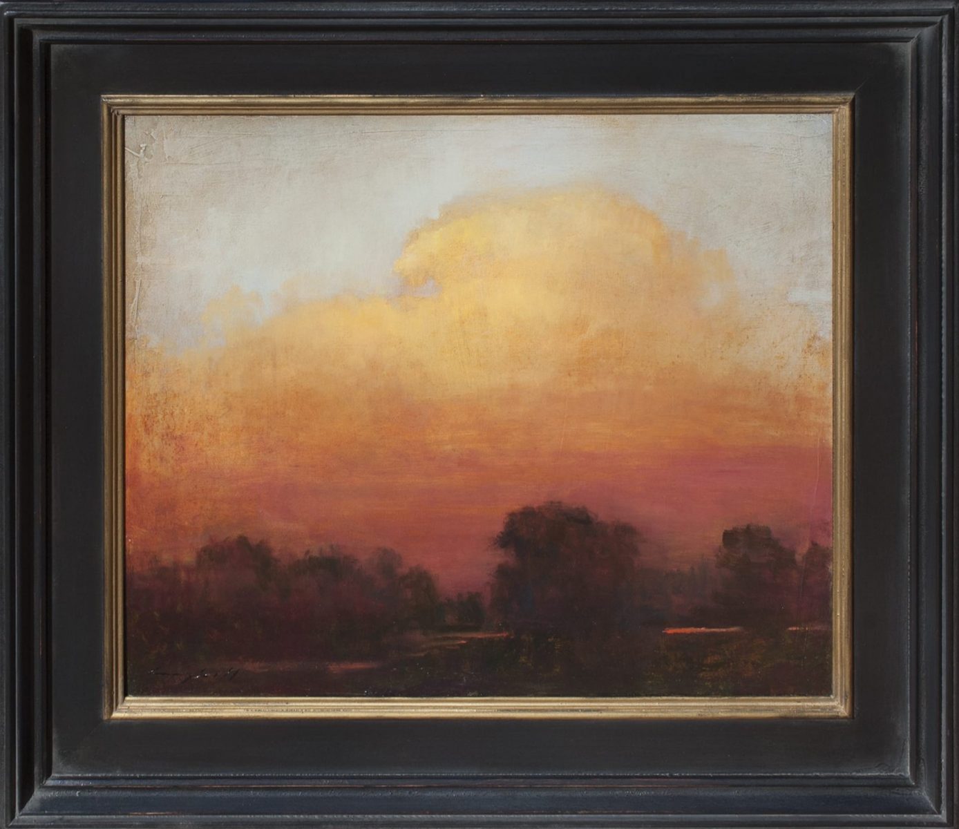 Eventide landscape oil painting by Peter Campbell