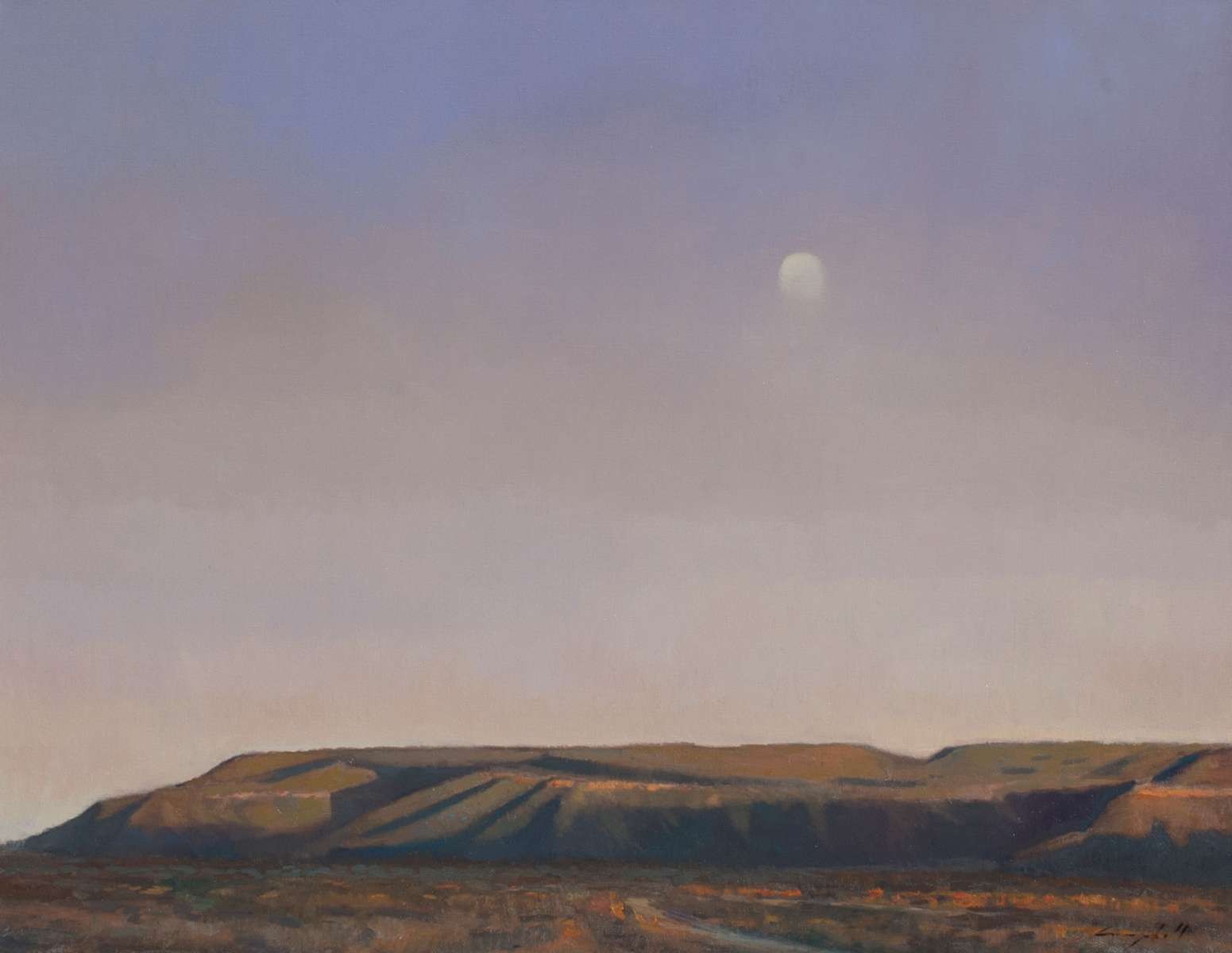 Summer Moon Abiquiu by Peter Campbell