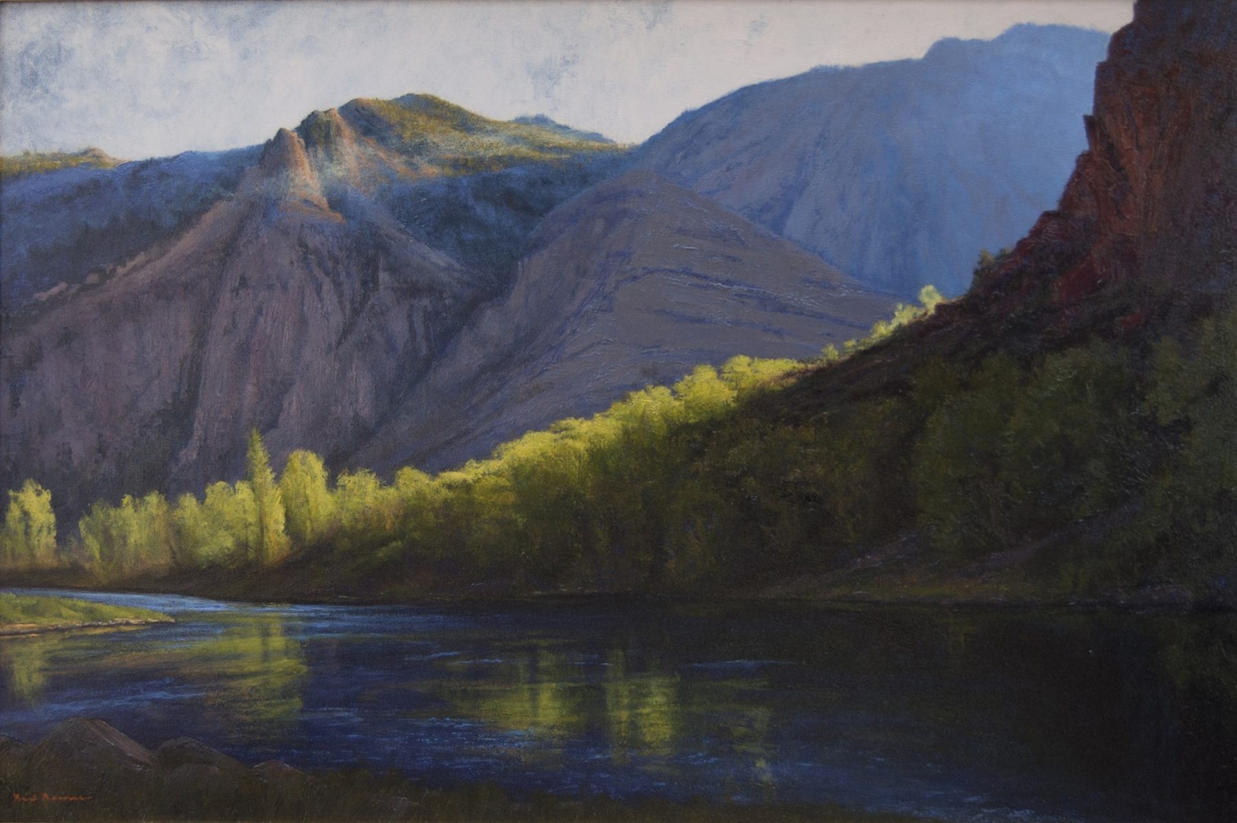 Landscape oil painting by Dix Baines