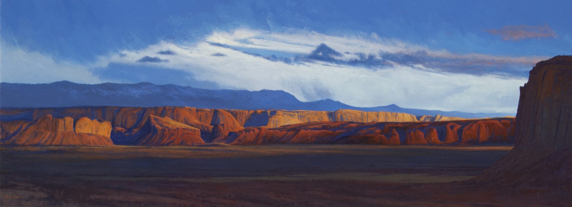Landscape oil painting by Dix Baines