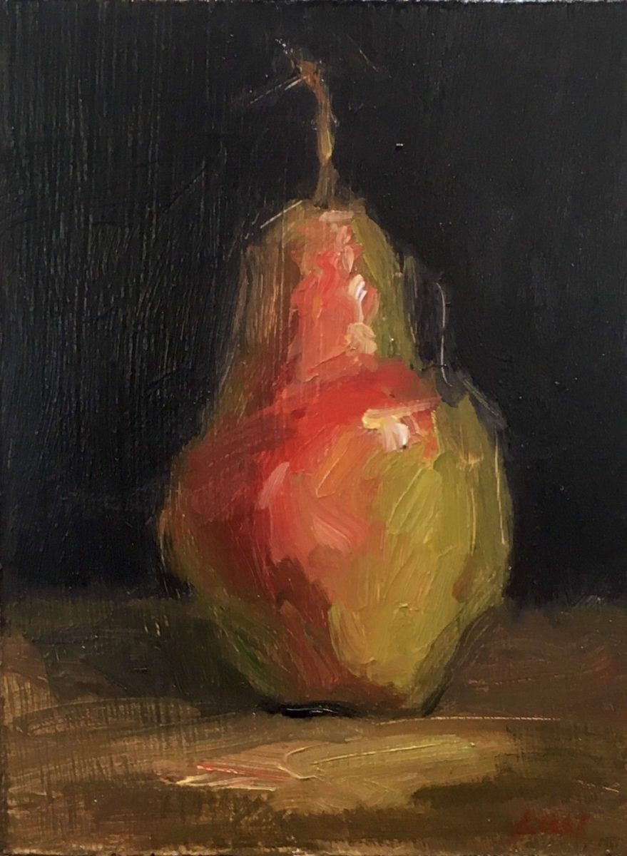 Still Life of pear by Lael Weyenberg