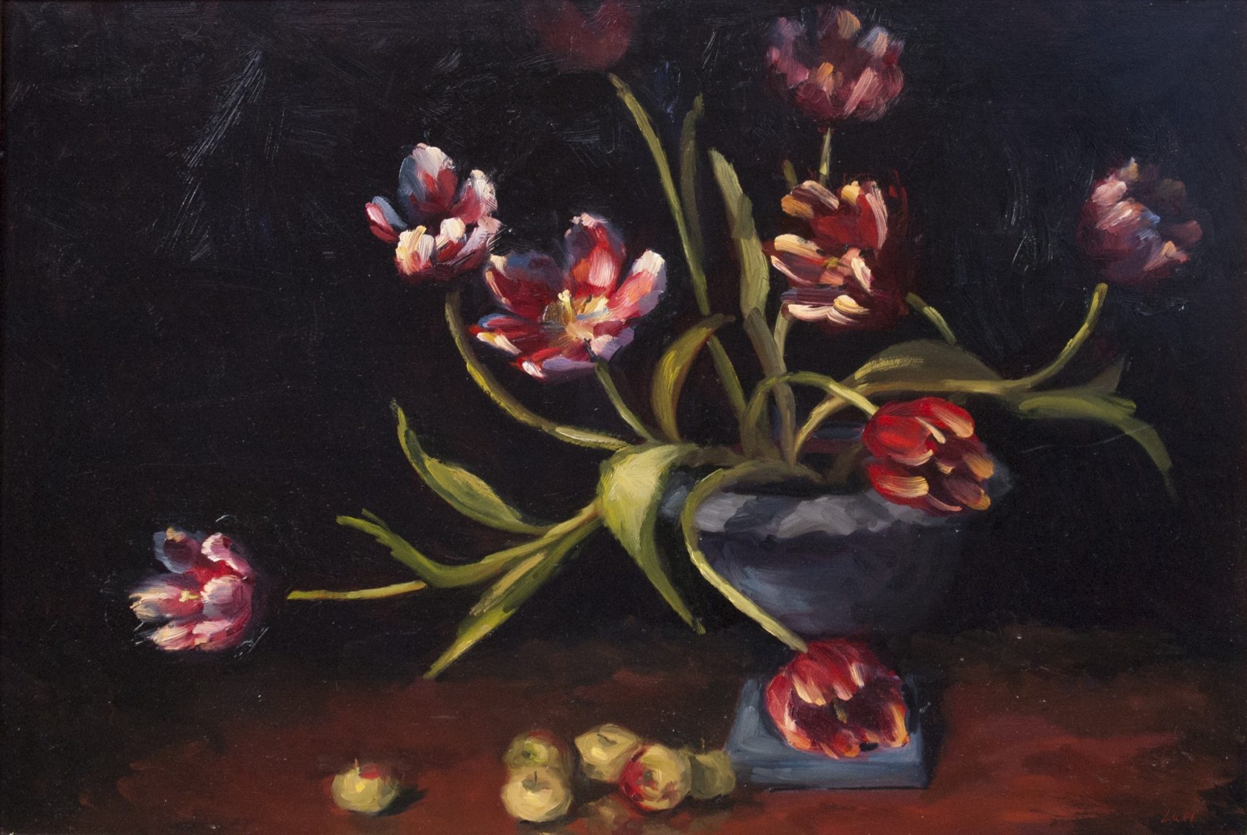 Still life of tulips by Lael Weyenberg