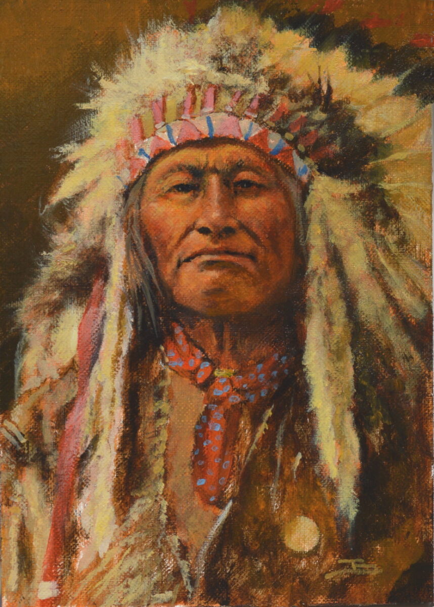 Native American portrait by Dan Bodelson